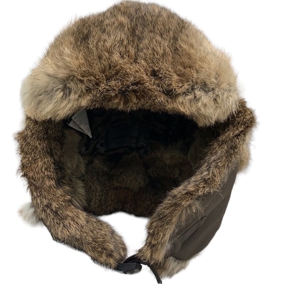 NWOT CrownCap Rabbit Trim Aviator Hat - Picture 6 of 11